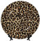 Feehsp Design leopardato, piatto decorativo in bone china con espositore,10 pollici