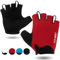 Eco-daily Fahrradhandschuhe Halbfinger Herren Damen,Sommer Fahrrad Handschuh Kurz with Gepolstert Atmungsaktive Radsporthandschuhe für Mountainbike & Rennrad（XL,Rot
