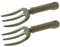 Mipcase 2pièces Outils De Jardinage Fourche De Désherbage Ergonomique avec Manche pour Plantes Et Fleurs