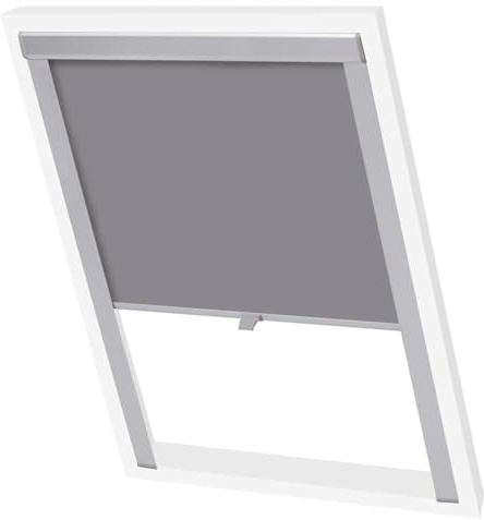Myheimly Verdunkelungsrollo Verdunkelung Dachrollo Dachfensterrollo Dachfenster verdunkelungsrollo Grau,p06/406