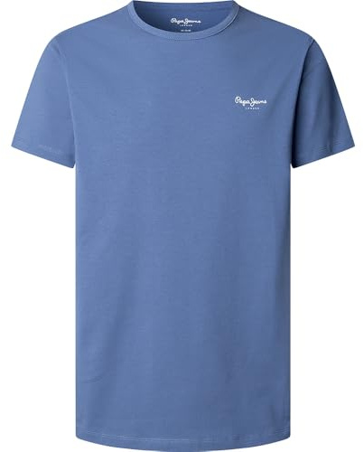 Pepe Jeans Original Basic 3n T-Shirt, Blau (gewaschenes Marineblau), XL Herren