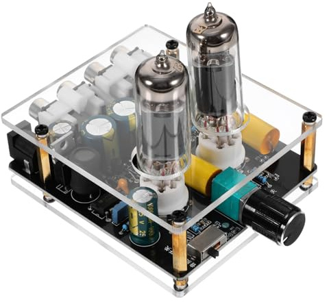 ANDRESLAD Vacuum Tube Audio Preamp Board DIY Home Theater Amplifier Valve Pre-amplifier for Hifi Stereo Sound Easy Install Compatible with Record Players and Speakers