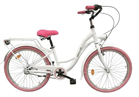 Fahrrad 24 Zoll - Kinderfahrrad Mädchen Jungen - 3-Gang Shimano Schaltung - Gepäckträger - Junior