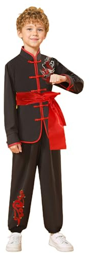 Générique Costume Kung Fu Enfants 3-16 ans Garçons Filles chinoise traditionnelle kung fu vêtements Unisexe Uniformes Traditionnels uniforme de tai chi