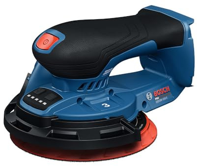 BOSCH GEX18V-150-3N Levigatrice orbitale casuale da 18 V, levigatrice senza fili da 15,2 cm per la lavorazione del legno, levigatrice con finitura fine con motore brushless a velocità variabile