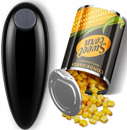 Automatic Electric Can Opener with Smooth Edge Safe Cut Tech, Hands-Free | Battery automatic tin opener, Safe side-cutting leaves no sharp edges, Perfect kitchen gift for seniors with arthritis