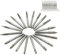 20 tlg HSS Fräser-Set Gravieren Fräser Bit Hartmetallschneider Rotary Burr für Proxxon Dremel Schleifen Polieren-3mm Schaft