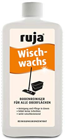 ruja Wischwachs 1 Liter | Wischpflege für alle Böden wie Parkett, Kork, Laminat, PVC, Linoleum und Steinböden