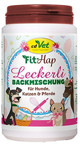 cdVet Naturprodukte Oster-Backmischung Leckerli 180 g - Hund, Katze, Pferd - Ergänzungsfuttermittel - individuelle + gestaltbare + gesunde Leckerlis - ohne chemische Zusatzstoffe - 100% Natur -
