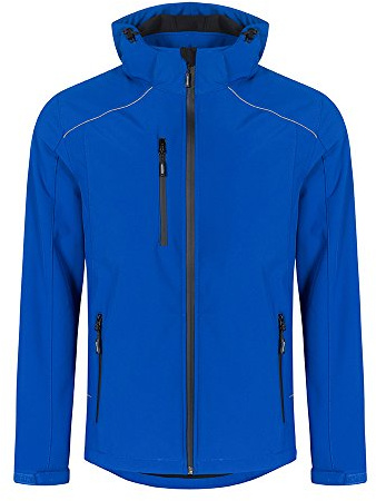 Softshell Jacke Plus Size Herren, Königsblau, 4XL