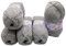 Alize Bebe 5 x 100 Gramm Strickwolle Einfarbig, Strickwolle und Häkeln (grau 21)