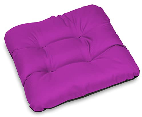 SuperKissen24. Stuhlkissen Sitzkissen für stühle - 8er Set 45x45 cm - Outdoor und Indoor - rosa