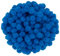 i-mondi® 200 mini pompons zum basteln azurblau in 10mm klein bastel zubehör pom pom bunt kugeln ponpons deko pompom plüsch