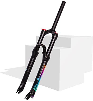 Corsa 120mm MTB Forcella Forcella di Sospensione,1-1/8 Ammortizzatore A Gas Ultraleggero Aria Forcella Anteriore MTB (Size : 27.5inch)