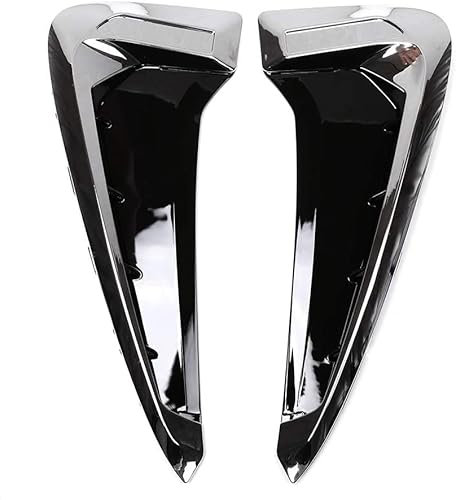 Für Xdrive Emblem Logo für X5 F15 X5M F85 2014–2018 Shark Gills Side Fender Vent Dekoration 3D Aufkleber Auto Zubehör Auto-Styling (Silber + While)