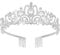 Frauen Kristall Krone Mädchen Strass Tiara mit Kamm Stirnband Prinzessin Königin Haarschmuck für Hochzeit Junggesellinnenabschied Geburtstag Prom Brautdusche Weihnachten Halloween Kostüm