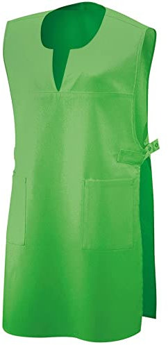 EXNER Überwurf-Kittel, Überwurf-Schürze, Chasuble ohne Arm, mit V-Auschnitt, Farbe lemongreen, Größe II