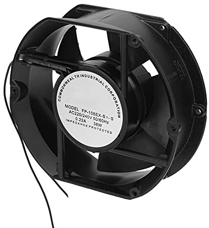 Ventilatore assiale da 38 W AC, ventola assiale ovale con volume d'aria più grande, stufa a legna per caminetto