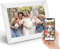 10,1 Zoll WiFi Digitaler Bilderrahmen, 1280 X 800 IPS Touchscreen Smart Cloud Digitaler Bilderrahmen mit 16 GB Speicher, Automatisches Drehen, Teilen von Fotos, Videos über Frameo APP oder(Weiß)