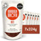 Organic Beef Bone Broth by Borough Broth - High Protein & Collagen, Low Calorie, Low Carb, Gluten-Free & Keto - Chilled Bone Broth - Beef Broth For Soups, Stews & Sauces - Grass-Fed - 7 x 324g