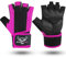 BEAST RAGE Gewichtheberhandschuhe für Herren und Damen, Handgelenkstütze, gepolstert, Handflächenschutz, atmungsaktiv, eng anliegend, für Fitness, Training, Fitnessstudio-Handschuhe (Rosa, L)