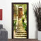 Tür Tapeten 3D Selbstklebend Gartenhaus Bauen 77 X 200 Cm 3D Türaufkleber Wandbilder Türposter Fototapete Pvc Diy Türbild Vinyl Wasserdichte Entfernbar Mauer Aufkleber Zuhause Dekor - Türfoto