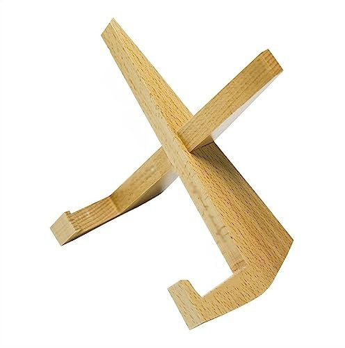 Schallplattenständer LP-Vinyl-Schallplatten-Ausstellungsständer, Massivholz-Schallplatten-Aufbewahrungsregal, handgefertigter DIY-Vinyl-Schallplatten-Dekorations-Aufbewahrungshalter for 7-Zoll-, 10-Zo