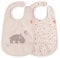 Done by Deer Lätzchen mit Klettverschluss 2 Pack Ozzo Rosa - Weiche wasserdichte Baby Bibs mit praktische auffangschale – OEKO-TEX® zertifiziert Lätzchenset - 100% Polyester/PU Beschichtung