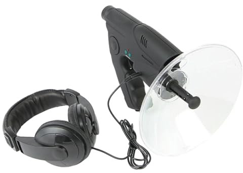 wisoolkic Microfono parabolico di Dimensioni compatte Monoculare Vista Facile da Cancellare Ingrandimento 8X Audizione a Lunga ABS Realizzato con ABS