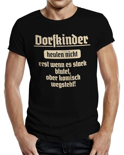 T-Shirt für das Landleben: Dorfkinder heulen Nicht!