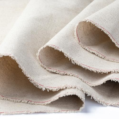 Maltuch Leinen Leinwand auf Rolle,180cm x 10m, 332gr/m² Rohgewebe – Ungrundiert, Leinen Gewebe