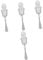 PartyKindom 4pcs Absinthe Fountain Spoon Stainless Steel Long Handle Spoon Hollow Dripper Barware Sugar