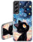 JEZSTHAI Custodia Compatibile con Samsung Galaxy S21 FE 5G Cover Trasparente in Silicone Con Design Grafico,Ultra Sottile Antiurto Antigraffio Morbida TPU Protettiva Case,Gatto