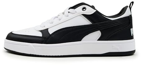 PUMA Mens Dribble Court Trainers Unisex Adults White/Black 9 UK