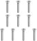 PATIKIL M8 x 50 mm Flat Head Socket Cap Screws, 10 Pack 304 Stainless Steel 18-8 Machine Screws Flat Countersunk Bolts Hex Socket Drive Full Thread Grade 6.8