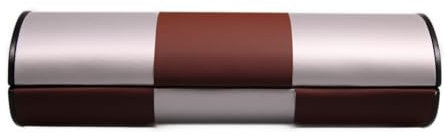 optiker-dietrich.de Brillenetui Logic Gross Bicolor schwarz-Silber/Silber-Braun Groß
