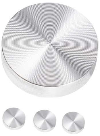 jojofuny Teetischplatten-scheiben Aus Aluminiumglas 4 Stück Metall-kreisscheiben-Adapter Für Beistelltische