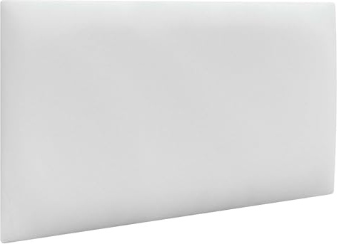 DHOME Selbstklebende Polsterpaneele aus Kunstleder für Wände Akustisch Schallabsorbierend Stoßschutz Kopfteile Dekoration für Zuhause und Schlafzimmer (Weiß, 60x40)