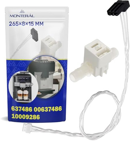 Durchflussmesser Wasser für Kaffeevollautomat mit dem Originalcode 637486 00637486 10009286 für Bosch für Balay für Siemens für Constructa für Neff - Garantie 10 Jahre - MONTERAL