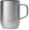QWETCH - Mug Isotherme Inox Recyclé avec Anse - Inox brossé 350ml - Tasse Isotherme Café & Thé - 6h Chaud & 12h Froid - Bouchon Coulissant Anti-Éclaboussures & Compatible Infuseurs