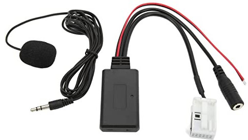 Bluetooth 5.0 Aux im Audioadapter -Austausch von Kabelauto -Stereoanlagen für RCD310 RCD510 RNS510 Hochwertiges ABS -Material Plug and Play (Mit Mikrofon)