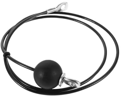 Toyvian Cable de Acero para Polea de Gimnasio Ajustable 14 M con Recubrimiento PU Antideslizante Conector para Equipo de Fitness Casa Accesorio Resistente para Máquina de Levantamiento