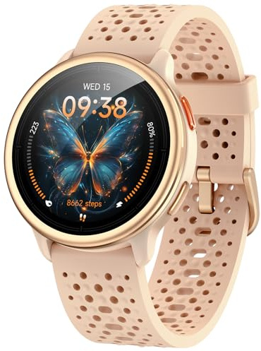 Smartwatch Donna Tondo 1,27 2 Cinturini, Orologio Fitness Track Watch, SpO2 Monitor Sonno, 120+ Modalità Sportive, Impermeabile 3ATM, Compatibile iPhone/Samsung/Android