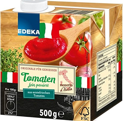 Edeka Italia Tomaten fein passiert, 6er Pack (6 x 500g)