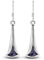 UNIQUE exklusive Damen Ohrhänger Pendel echter Amethyst Tropfen 925 Sterling Silber nickelfrei 3 Karat in Juweliers- Qualität