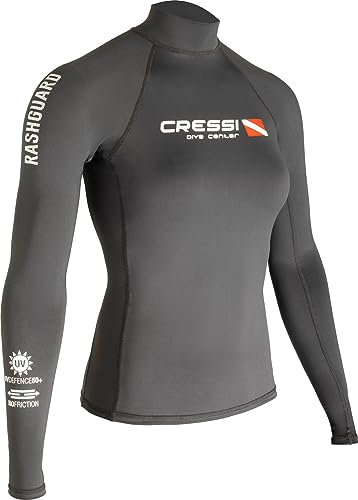 Cressi Dive Center Lady Rash Guard - Protective Langarm Schwarz Rash Guard für SUP und Wassersport, S/2 (38), Damen