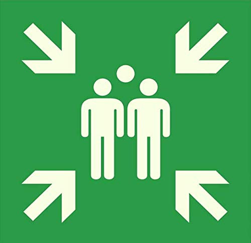 MBS-FIRE - Schild Sammelplatz 15x15cm Folie selbstklebend ISO7010