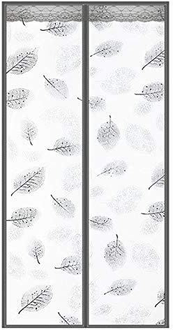 Liveinu Wärmeschutzvorhang Magnet Thermo Türvorhang Fliegengitter Panel-Isolierung Thermovorhang Wasserdicht Winddicht Klimaanlage Fliegenvorhang für Balkontür Wohnzimmer 95x200cm Style 2