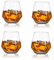 Glasseam Bicchieri da Whisky Diamond Set di 4 Bicchieri da Whisky Inclinati 300ml Bicchiere da Whisky Look Moderno per Uomo, Donna, papà, Marito, Amici, Bicchieri per Bourbon/Rum/Bar Tumbler