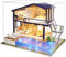 La Vida en Led DIY Casa de Muñecas con Piscina Miniatura Puzzle 3D con Luz y Música (con Caja de Exposición)